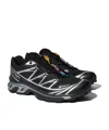 Salomon 'xt-6 S/lab' Black Sneakers With Drawstring In Mesh And Tech Fabric In Black