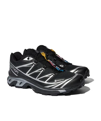 Salomon Performance-driven Xt 6 Gtx Sneakers Featuring Quicklace Technology In Black