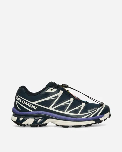 Salomon Mens Xt-6 Gtx Quick-lace Mesh Low-top Trainers Carbon Vanilla Ice Liber