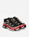 Salomon Black Xt6 Gtx Sneakers With Gore-tex Detailing In Multi