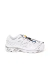 Salomon Streamlined White Sneakers With Quick-pull Lacing System In Yellow