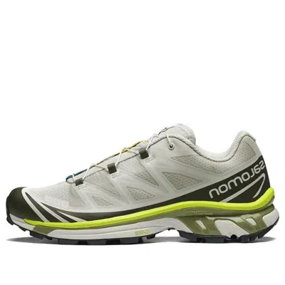 Salomon Xt-6 'grey Beige Neon' In Neutral