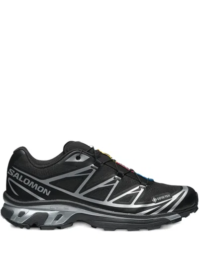 Salomon Performance-driven Xt 6 Gtx Sneakers Featuring Quicklace Technology In Black