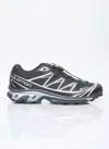 Salomon Mens Black Black Silver Xt-6 Gtx Quick-lace Mesh Low-top Trainers In Black