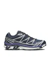 Salomon 'xt-6 Gtx' Blue Sneakers With Logo Applied On The Tongue And Chunky Sole In Black