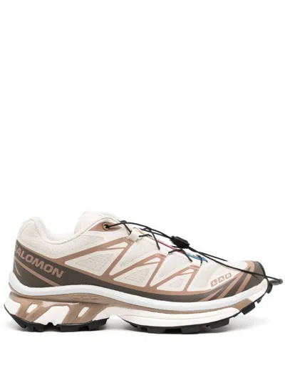 Salomon Xt-6 Low-top Sneakers In Almond Milk
