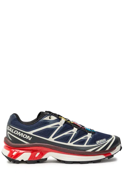 Salomon Xt-6 Panelled Mesh Sneakers In Blue