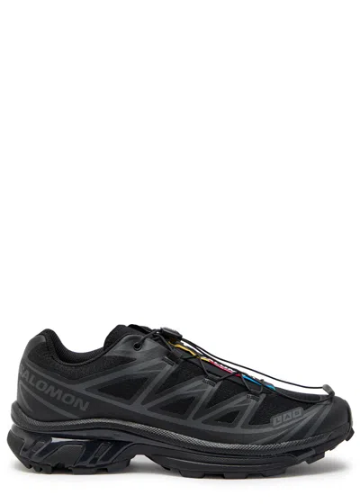 Salomon Xt-6 Panelled Mesh Sneakers In Black