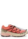 Salomon Low Top Sneakers With Mesh Upper And Rubber Outsole In Orange
