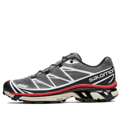 Salomon Xt-6 'pewter Black Aurora Red' In Gray