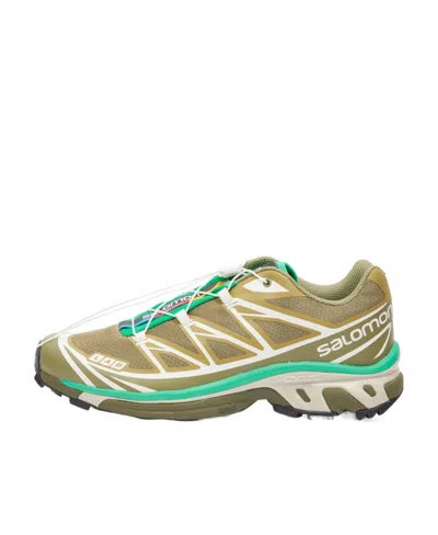 Salomon Xt-6 Panelled Sneakers In Green