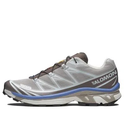 Salomon Xt-6 'silver Cloud Iron Ultramarine' In Gray
