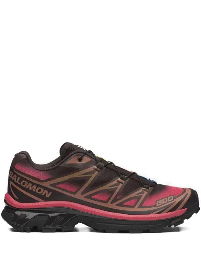 Salomon Xt 6 Skyline "black / Coffee Red" In Animal Print