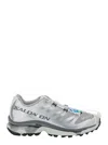 Salomon 'xt-6 S/lab' Silver Sneakers With Drawstring In Mesh And Tech Fabric