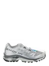 Salomon 'xt-6 S/lab' Silver Sneakers With Drawstring In Mesh And Tech Fabric In Grey