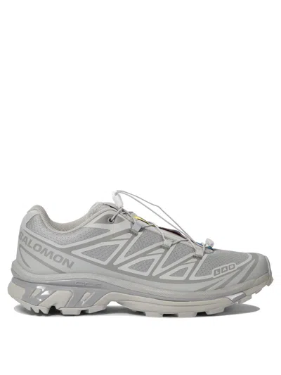 Salomon Gray Xt-6 Sneakers In Grey