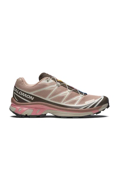 Salomon 'xt-6' Pink Sneaker With Logo Applied On The Tongue And Chunky Sole