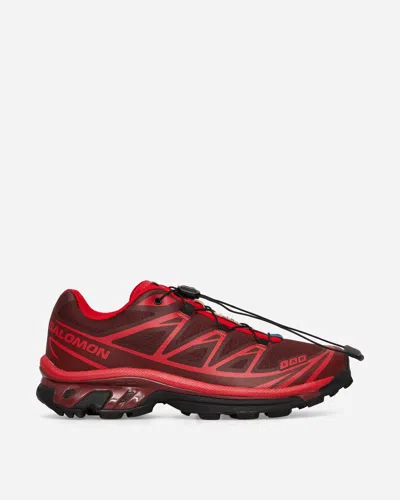 Salomon Xt-6 Rubber-trimmed Mesh Sneakers In Red