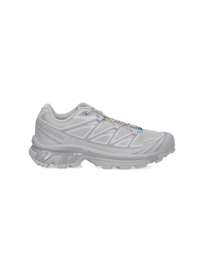 Salomon Xt-6 Sneakers With Tonal Fabric Details In White
