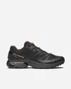 Salomon Xt-pathway 2 Panelled Satin And Mesh Sneakers In Black