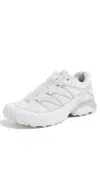 Salomon Xt-4 Og Panelled Mesh Sneakers In White/white/metal