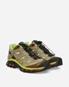Salomon Rounded Toe Sneakers With Logo-printed Mesh In Green