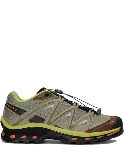 Salomon Rounded Toe Sneakers With Logo-printed Mesh In Multi