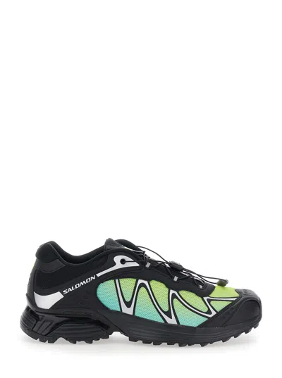 Salomon Xt-whisper Black Sneakers With Printed Logo On The Side And Drawstring Closure In Fabric Unisex