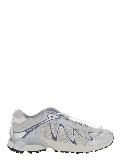 SALOMON 'XT-WHISPER' GREY SNEAKERS WITH PRINTED LOGO ON THE SIDE AND DRAWSTRING CLOSURE IN FABRIC UNISEX