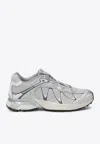 Salomon 'xt-whisper' Grey Sneakers With Printed Logo On The Side And Drawstring Closure