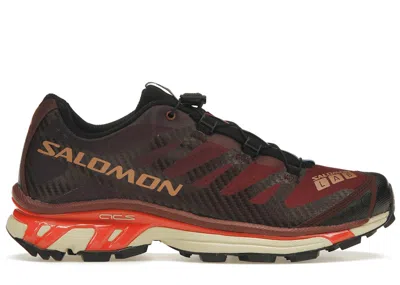 Pre-owned Salomon Xt4 Sneakers In Bitter Chocolate/mocha Mousse/fiery Red In Multi