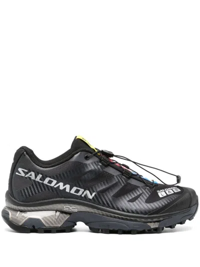 Salomon Xt4og Black Mesh Sneakers In Grey