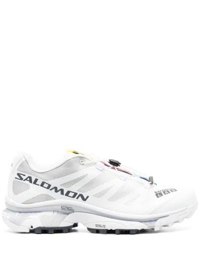 SALOMON SALOMON XT4OG WHITE SNEAKERS WITH RUGGED OUTSOLE