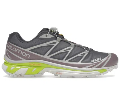 Pre-owned Salomon Xt6 Eggplant Sneakers In Quiet Shade/lunar Rock/evening Primrose