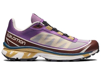Pre-owned Salomon Xt6 Ft Sneakers In Royal Lilac/chocolate Fondant/fall Leaf