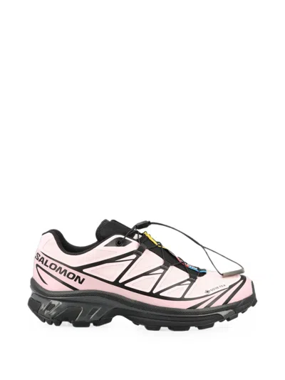 Salomon Xt-6 Gore-tex Trail Running Low-top Sneakers In Pink