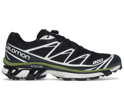 Pre-owned Salomon Xt6 Green Lime Sneakers In Scarab/black/epsom