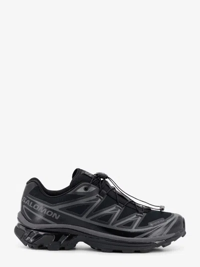 Salomon Xt-6 Gtx Nylon Sneakers With Side Logo Print In Animal Print