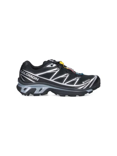 Salomon Performance-driven Xt 6 Gtx Sneakers Featuring Quicklace Technology In Black