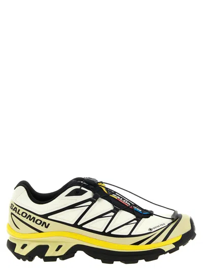 Salomon Textile Xt-6 Gtx Low-top Sneakers In Black