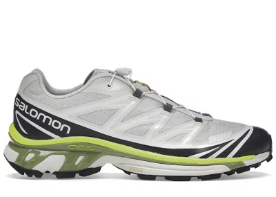Pre-owned Salomon Xt6 Lime Sneakers In Lunar Rock/magnet/epsom