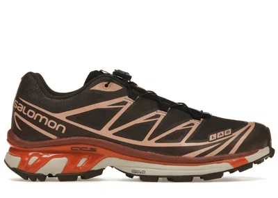 Pre-owned Salomon Xt6 Peach Sneakers In Delicioso/chocolate Fondant/peach Beige In Multi