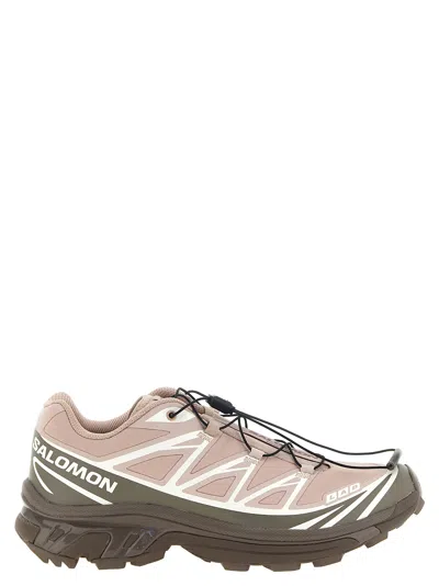 Salomon Xt-6 Protective Trail Low-top Sneakers In Pink