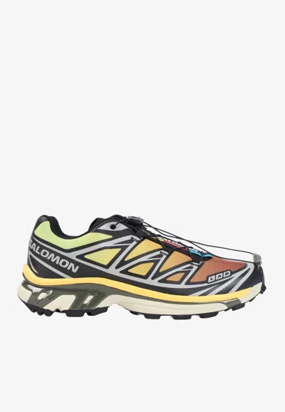 Salomon Xt 6 Gtx Gradient Textile Sneakers In Yellow
