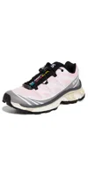 Salomon Womens Cloudburst Icy Pink Tapi Xt-6 Woven Trainers In Multi