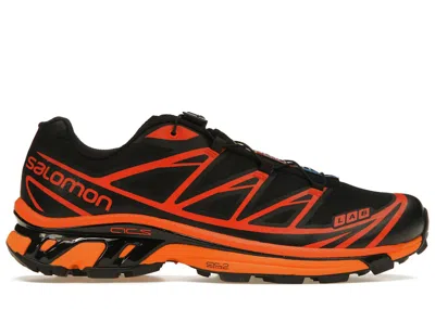 Pre-owned Salomon Xt6 Sneakers In Black/magnet/vibrant Orange In Multi