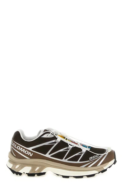 Salomon Brown Logo Sneakers