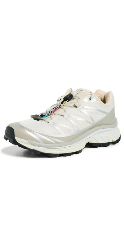 Salomon Xt-6 Sneakers Rainy Day/paloma/ftw Silver In Animal Print