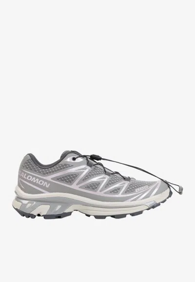 Salomon Xt-6 Steel Streets Low-top Sneakers In Gray