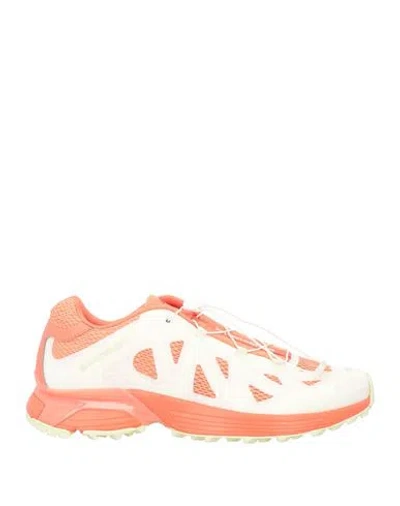 Salomon Xt-whisper Void Ama Lou Man Sneakers Coral Size 7.5 Textile Fibers In White
